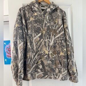 Abercrombie & Fitch Essential Popover Camo Oversized Hoodie